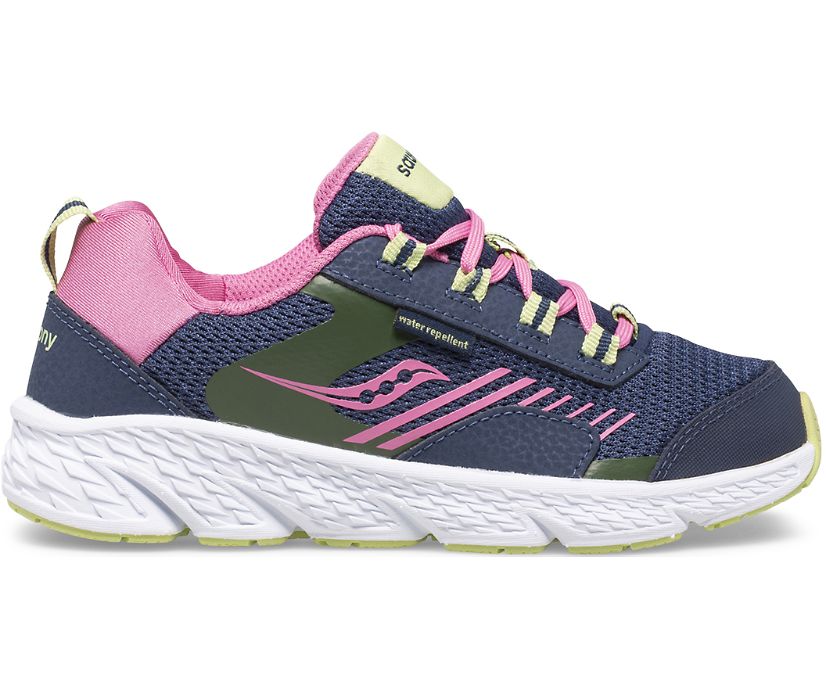 Saucony Wind Shield Kids' Sneakers Navy / Green / Pink | AU 774ZUTG